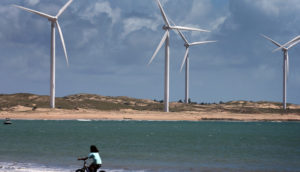 Geradores de energia eólica no Ceará