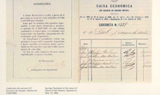 Caderneta de poupança antiga de escravo