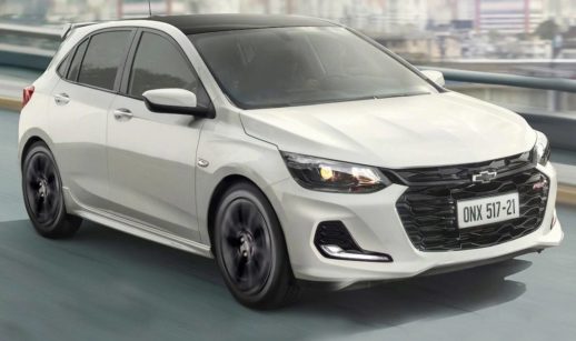 Chevrolet Ônix em estrada conceitual, foi o carro mais vendido do Brasil em fevereiro de 2021