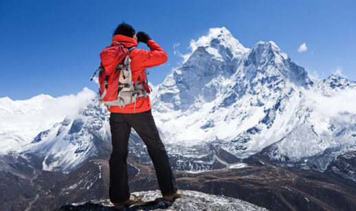 Alpinista no Everest