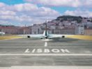 avião decola em Lisboa