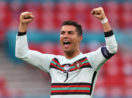 Cristiano Ronaldo comemora gol na Eurocopa 2020