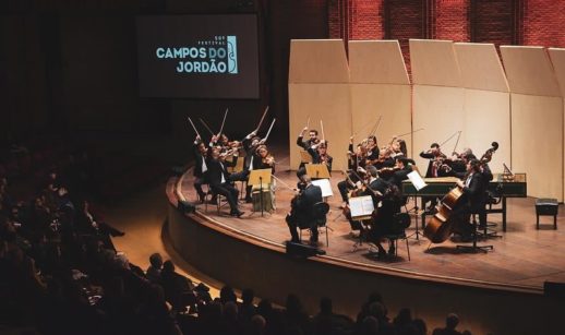 Orquestra Sinfônica de São Paulo, em apresentação no Festival de Inverno de Campos do Jordão