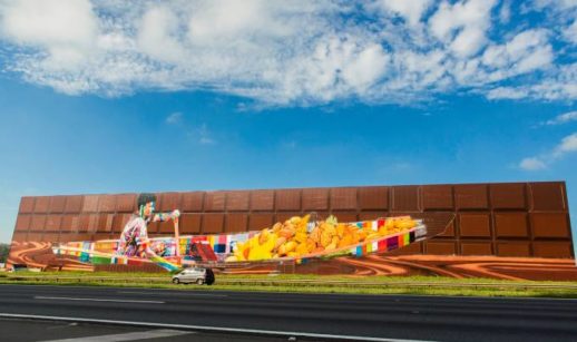 Fachada da fábrica da Cacau Show, em São Paulo
