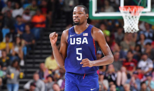 Kevin Durant, dos EUA, lidera a lista de atletas mais bem pagos das Olimpíadas