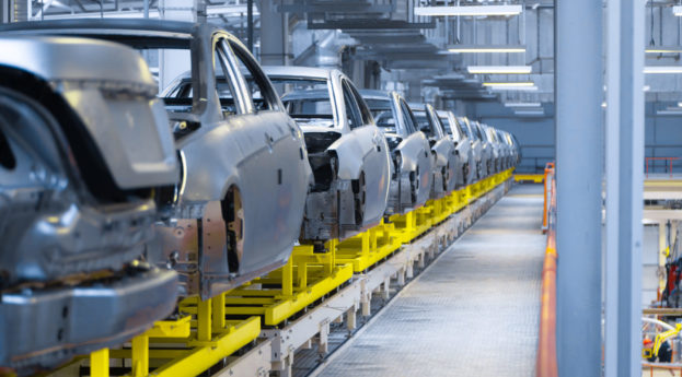 Linha de produção de veículos