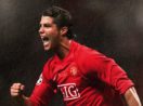 Cristiano Ronaldo celebra gol pelo Manchester United em sua primeira passagem pelo clube