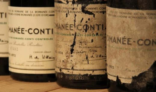 Garrafas de Romaneé-Conti