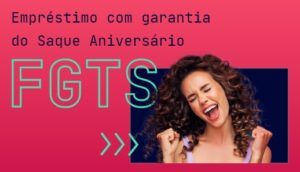 Banner promocional do empréstimo com saque aniversário do FGTS do AgZero