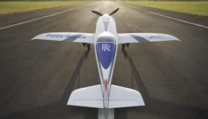 Avião elétrico da Rolls-Royce, Spirit of Innovation, em voo