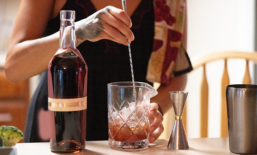 Preparação de drinque sem álcool