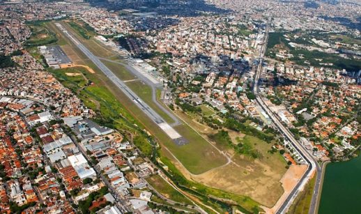 Foto aérea do Aeroporto da Pampulha, em Belo Horizonte, Minas Gerais, que será concedido à CCR