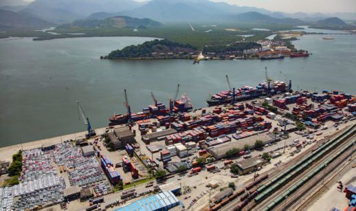 Aérea do Porto de Santos