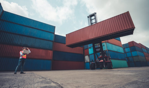 movimentação em porto