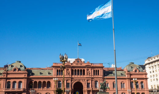 Casa Rosada, sede do governo da Argentina, que trocou a chefia da Economia