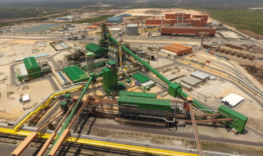Aérea da Companhia Siderúrgica do Pecém, no Ceará