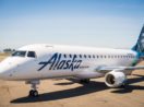 Avião da Alaska Air Group, empresa que encomendou jatos da Embraer