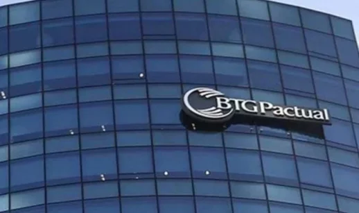 Fachada de BTG Pactual (BPAC11) no prédio