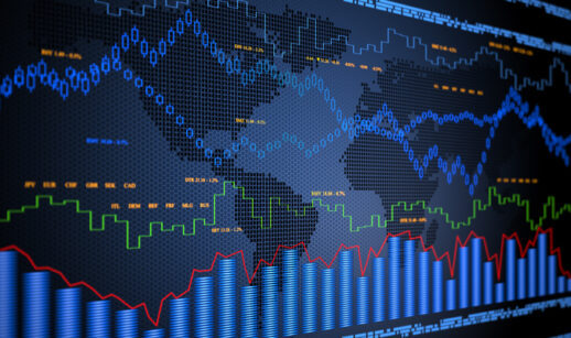 Gráfico do mercado financeiro