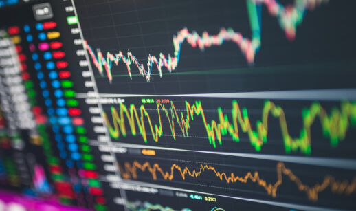 Gráfico do mercado financeiro