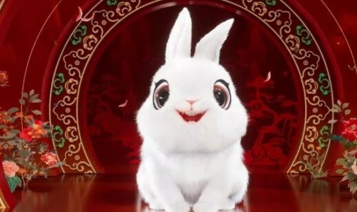 Mascote coelho do ano novo chines