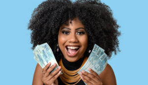 Mulher com dinheiro