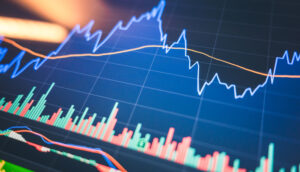 gráfico do mercado financeiro