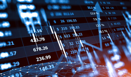 Gráfico do mercado financeiro