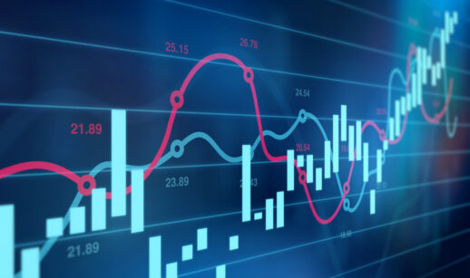 Gráfico do mercado financeiro