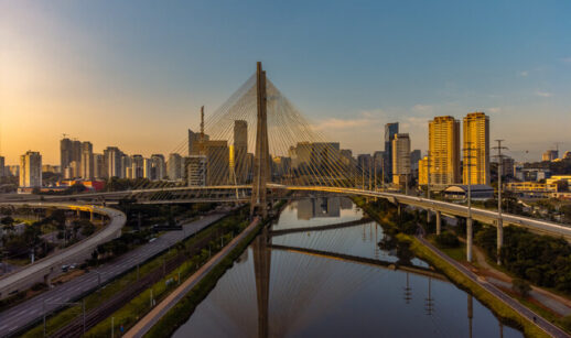 Vista aérea da cidade de São Paulo